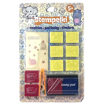 PIECZĄTKI DLA DZIECI STEMPELKI STEMPLE ZESTAW KREATYWNY PREZENT DLA DZIECI