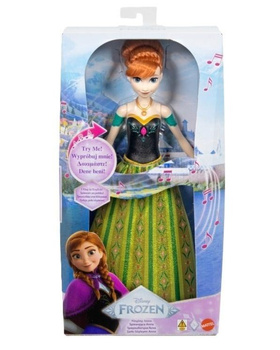 Disney Frozen Lalka Księżniczka Anna śpiewająca Mattel