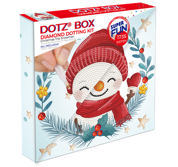 DIAMOND DOTZ DOTZ BOX CHRISTMAS TRIO SNOWMAN