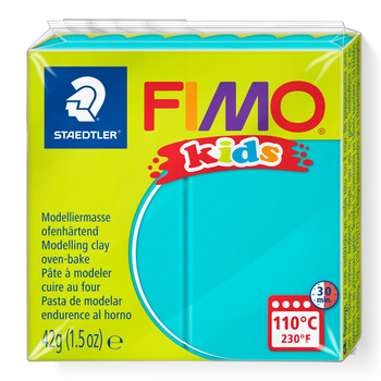 Kostka FIMO Kids 42g turkusowy masa termoutwardzalna Staedtler