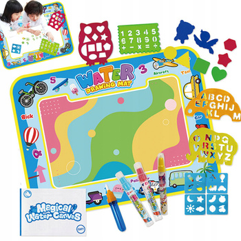 Mapa Do Malowania Wodą Water Printing Map Edukacyjna Zabawa Dla Dzieci Prez