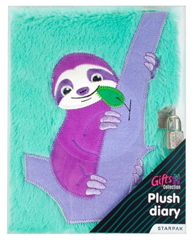 Pamiętnik pluszowy na kłódkę leniwiec