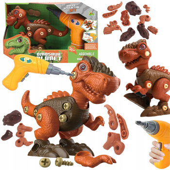 Dinozaur Do Skręcania Z Wkrętarką Zabawka Edukacyjna Prezent Dla Dzieci