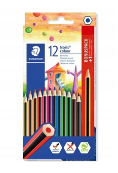 Kredki Noris colour 12 kol. + ołówek Noris HB Staedtler