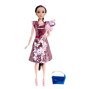 Lalka modowa z akcesoriami stylowa zabawka dla dziewczynek modna lalka