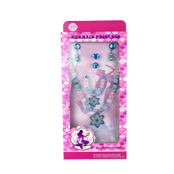 Zestaw Biżuterii Damskiej Naszyjnik i Kolczyki w Pudełku Prezentowym