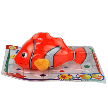 Rybka zabawka na blistrze dla dzieci kolorowa wodna zabawa interaktywna