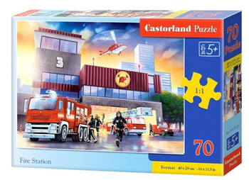 Puzzle 70 Fire station CASTOR Castorland