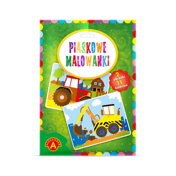 Malowanka piaskowa koparka traktor 2094