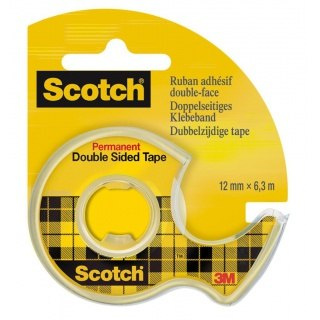 Taśma biurowa dwustronna Scotch z dyspenserem 12mm x6,3m