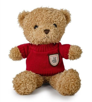 Miś brązowy 22cm w sweterku czerwony Daffi