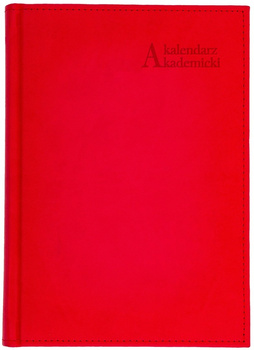 Kalendarz akademicki 2025/2026 A5T Vivella CZERWONY