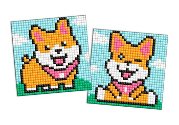 Diamentowa mozaika na magnesie IDEYKA 9x9 cm kids Zabawne Psy