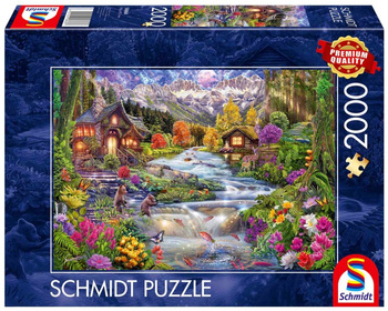 Puzzle 2000 PQ Rzeka w górach 113390