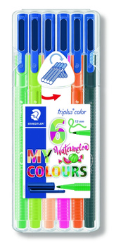 Flamaster Triplus 1 mm 6 szt. w etui Watermelon Staedtler