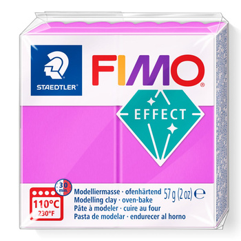 Kostka FIMO effect 57g neon fioletowy masa termoutwardzalna Staedtler