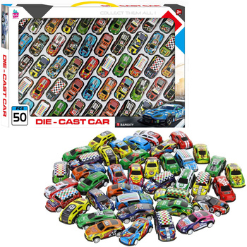 Auta metalowe pull back zestaw 50 sztuk pojazdy zabawki dla dzieci