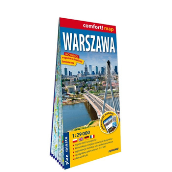 Warszawa plan miasta 1:29 000 laminat