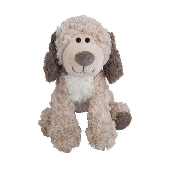 Piesek z białym brzuszkiem ecru 20cm Beppe