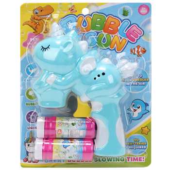 Pistolet na bańki mydlane dla dzieci Jednorożec zabawka interaktywna