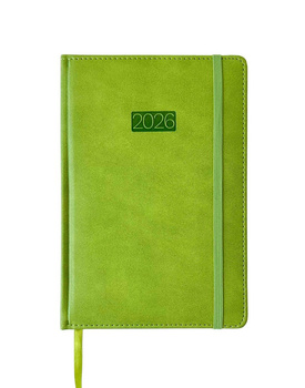 Kalendarz 2026 A5 LUX tygodniowy seledynowy V8 K-A5T L