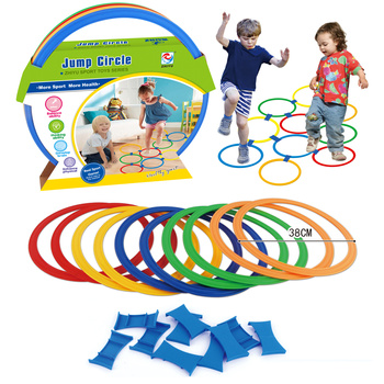 Koła do skakania gra w klasy 10 sztuk edukacyjne sensoryczne zabawkowe