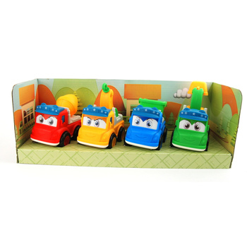 Samochody budowlane zestaw 4 szt edukacyjne zabawki dla dzieci 3+ lat