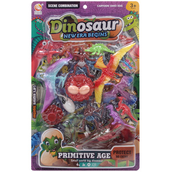 Zestaw dinozaurów edukacyjny figurki prehistoryczne dla dzieci zabawka