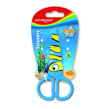 Nożyczki szkolne 5 cm KEYROAD ryba blister