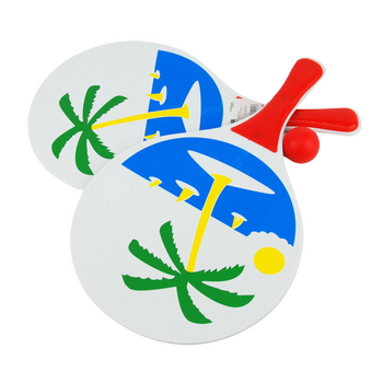 RAKIETKI DREWNIANE PALETKI DO TENISA PLAŻOWEGO DO GRY NA PLAŻY DO OGRODU