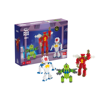 Klocki Konstrukcyjne 3D Zestaw Puzzle PLUS-PLUS BASIC Z ROBOTAMI 170e
