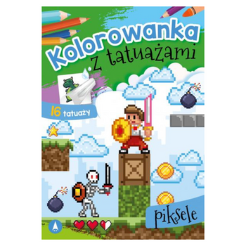 KOLOROWANKA Z TATUAŻAMI. PIKSELE