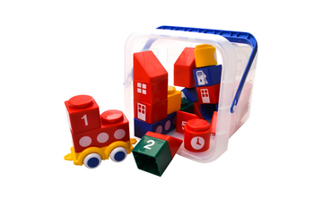 VIKING TOYS MINI CHUBBIES I KLOCKI W WIADERKU - 19 EL.