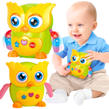 INTERAKTYWNA MĄDRA SOWA MÓWI BAJKI WIERSZYKI ŚPIEWA PIOSENKI PO POLSKU 18M+