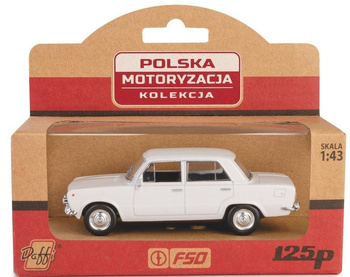 Kolekcja PRL Fiat 125p biały Daffi