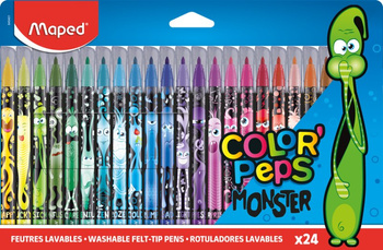 Flamastry Maped colorpeps monster 24 kolory