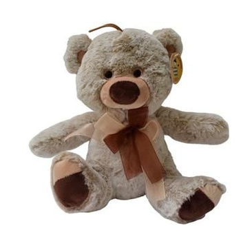 Pluszowy Miś z Brązowymi Dodatkami Przytulanka dla Dzieci Prezent Idealny