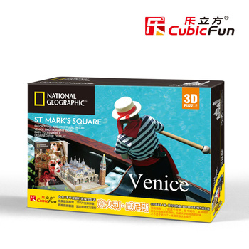 CUBIC FUN PUZZLE 3D NATIONAL GEOGRAPHIC WENECJA PLAC ŚWIĘTEGO MARKA