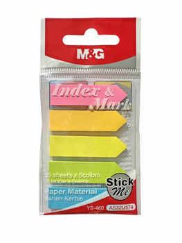 Zakładki indeksujące strzałki 5 kolorów