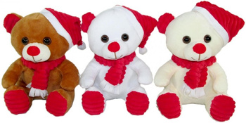 Miś świąteczny w szaliku 20cm MIX Sun-Day