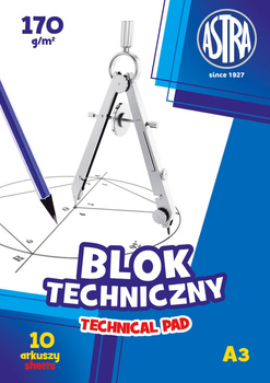 blok techniczny Astra A3 170g