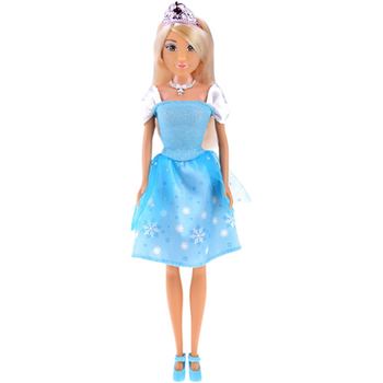 LALKA KSIĘŻNICZKA Z DIADEMEM SUKNIA BALOWA ANLILY ZABAWKA DLA DZIECI 30 CM