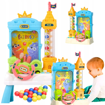 GRA ZRĘCZNOŚCIOWA LOGICZNA ŁAPACZ KULEK LABIRYNT ŁAMIGŁÓWKA DINOZAUR DUŻY