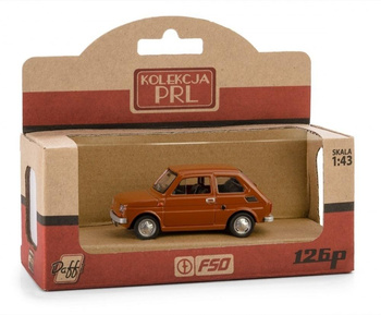 Kolekcja PRL Fiat 126p brązowy Daffi