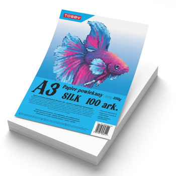 Papier A3 powlekany kredowany 100 ark.350g