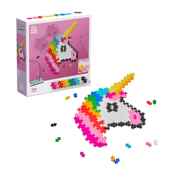 Klocki Konstrukcyjne 3D Zestaw Puzzle PLUS-PLUS BY NUMBER JEDNOROŻEC 250e