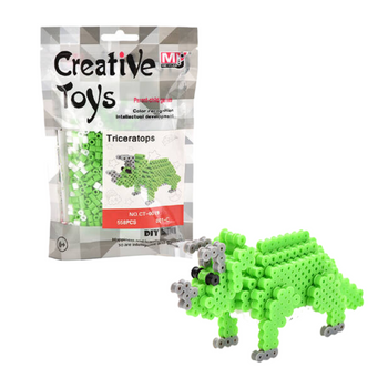 Koraliki do prasowania dinozaur zestaw 400 elementów kreatywne DIY