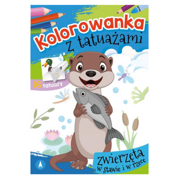 KOLOROWANKA Z TATUAŻAMI. ZWIERZĘTA W STAWIE I W RZECE