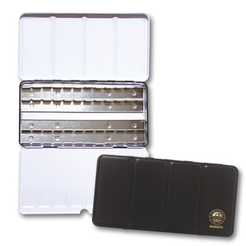 Kasetka metalowa na 48 szt. akwareli w półkostkach