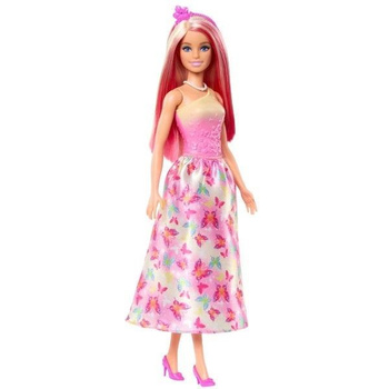 Barbie Księżniczka Lalka różowy strój HRR08 Mattel